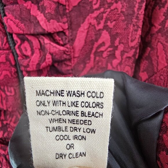 Vintage Lavender & Honey Dressy Jacket 3X Dark Red Textured Y2K Whimsigoth NEW - Picture 11 of 14